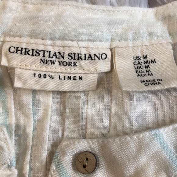 Christian Siriano linen blouse size M - Picture 5 of 8